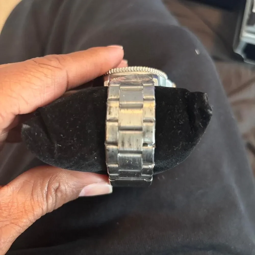 Unbranded Men's Black and Silver Watch